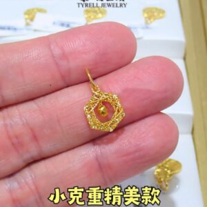 22K/916 小克重精美款六边形吊坠 LIGHTWEIGHT STYLISH HEXAGON PENDANT