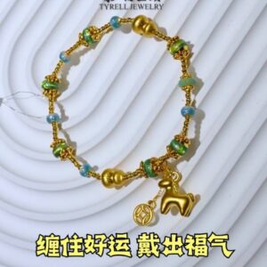 24K/999 古法式独角兽新品手链 VINTAGE STYLE UNICORN NEW BRACELET