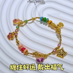 24K/999 古法好运精美款手链 VINTAGE STYLE DELICATE LUCKY CHARM BRACELET