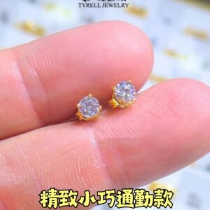 22K/916 日常佩戴螺旋纹新品耳钉 NEW ARRIVAL SPIRAL-PATTERN STUD EARRINGS