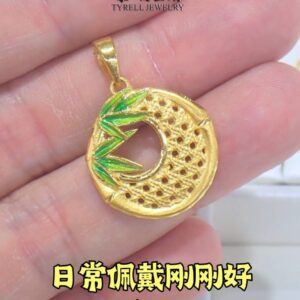 22K/916 精致百搭款竹子金吊坠 DELICATE VERSATILE BAMBOO GOLD PENDANT