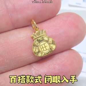 22K/916 新品招财福袋金吊坠 NEW ARRIVAL LUCKY FORTUNE BAG GOLD PENDANT