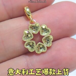 22K/916 精美款新品四叶草金吊坠 EXQUISITE NEW ARRIVAL CLOVER GOLD PENDANT