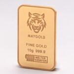 Maygold 10g minted gold bar front